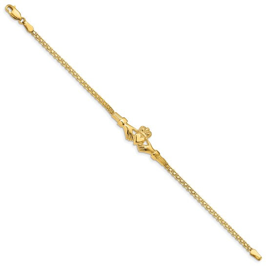 14K Claddagh Bracelet
