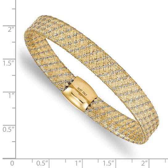 14K Mesh Stretch Bracelet