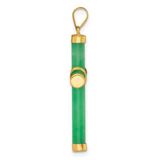 14k Jade Cross