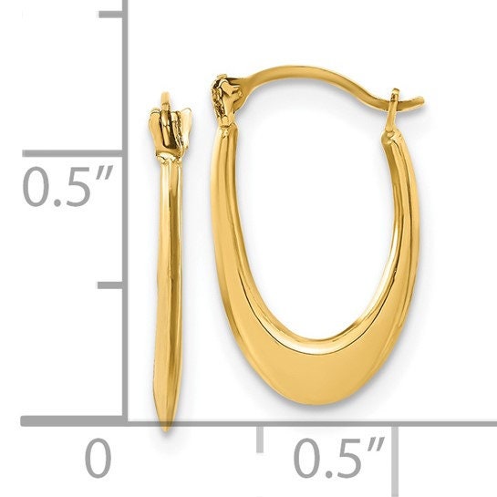 14K Hoop Earrings