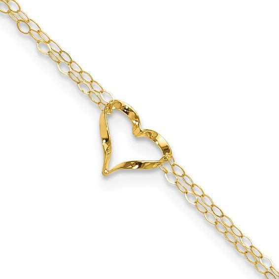 14k Yellow Gold Anklet