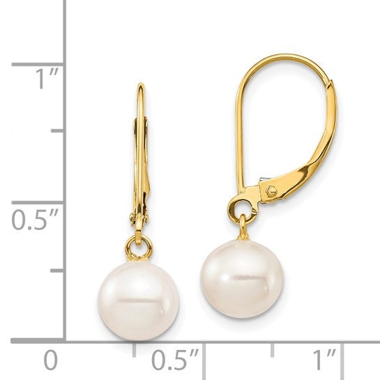 14K Pearl Earrings