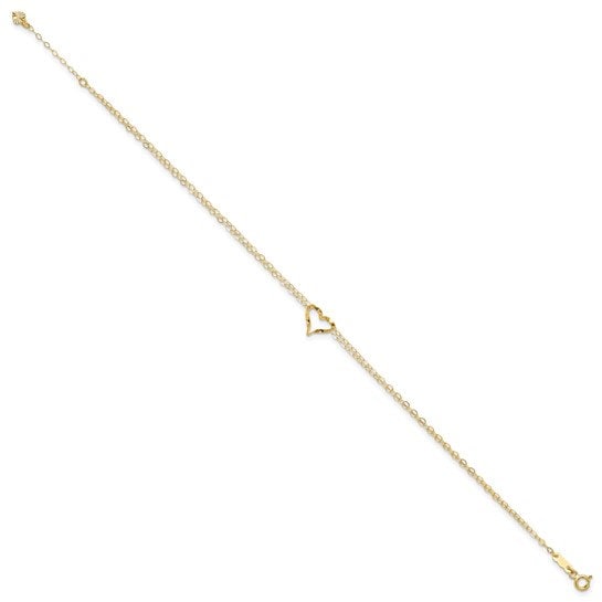 14k Yellow Gold Anklet