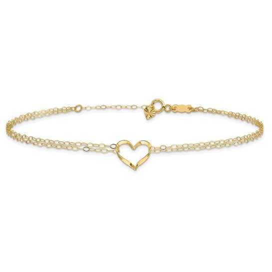 14k Yellow Gold Anklet