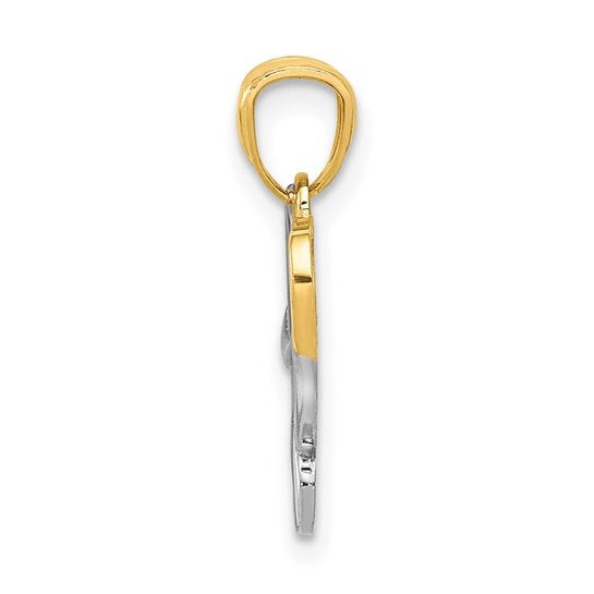 14k LOVE Pendant