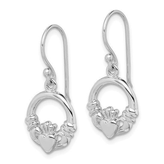 Silver Claddagh Earrings