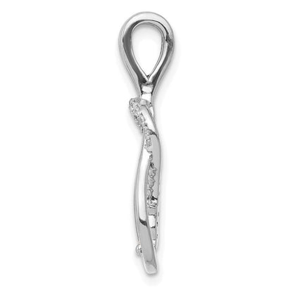 Diamond Square Knot Slide Pendant