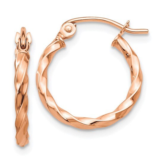 Rose Gold Hoops