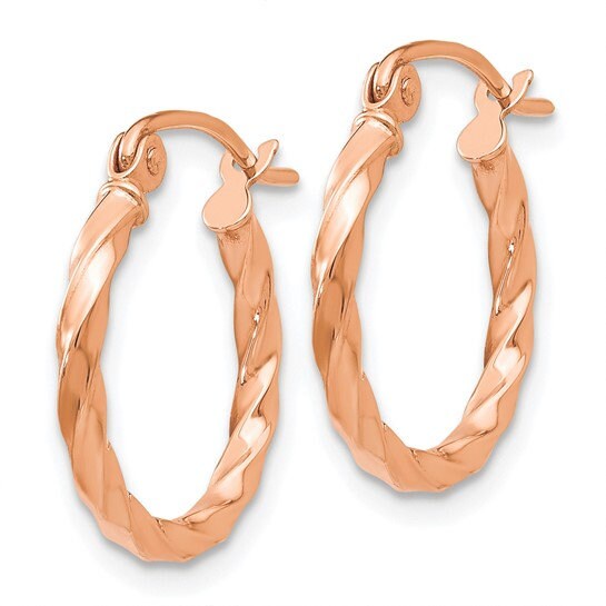 Rose Gold Hoops