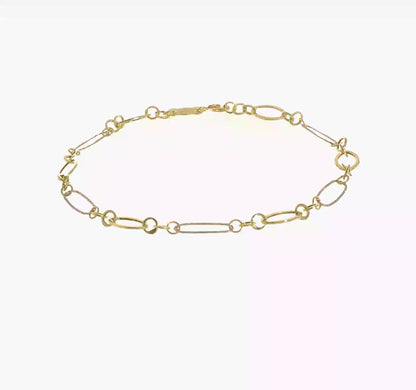 14k Oval Link Bracelet