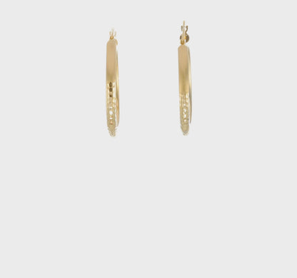 14k Yellow Gold Hoop Earrings