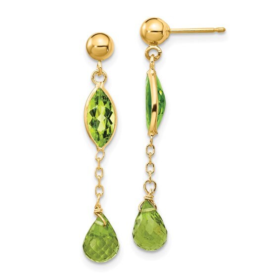 Gemstone Dangle Earrings