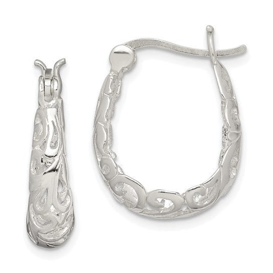 Silver Hoop Earrings